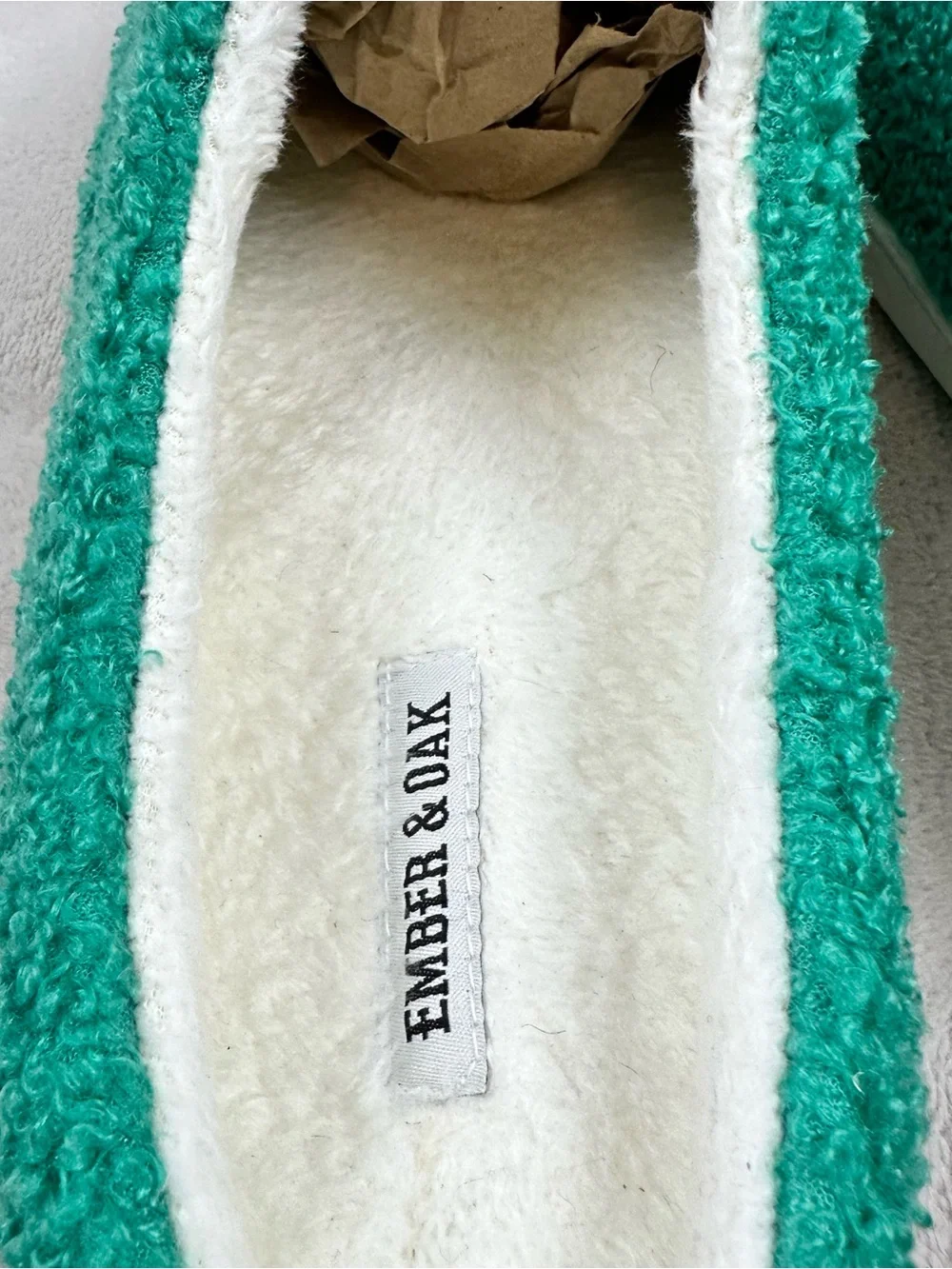 Ember & Oak Golf Club Memory Foam Slippers Men’s XL 13 Green Cozy House Shoes